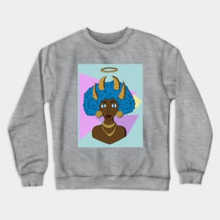 Blue poof Crewneck Sweatshirt